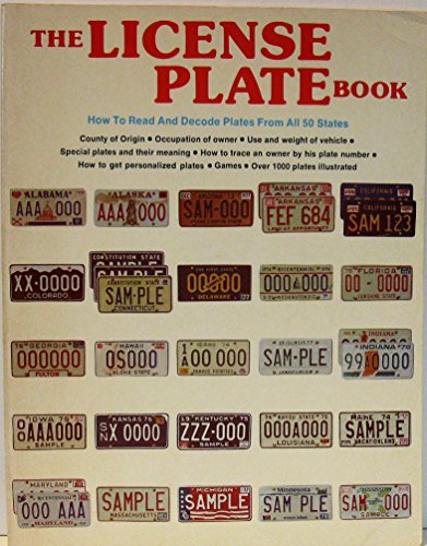 Beispielbild fr The License Plate Book zum Verkauf von ThriftBooks-Dallas