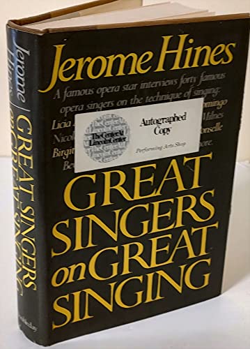 9780385146388: Great Singers on Great Singing
