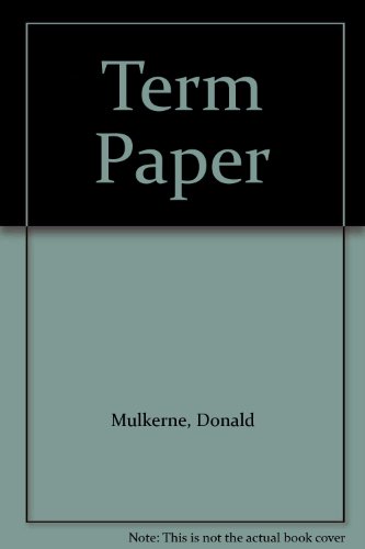Stock image for Term Paper for sale by SecondSale
