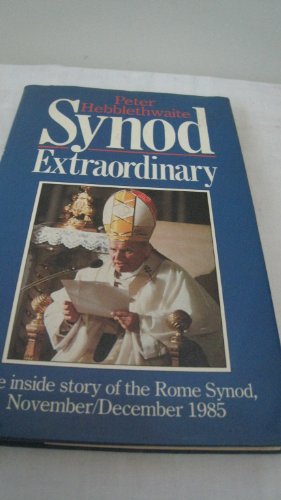 Beispielbild fr Synod Extraordinary zum Verkauf von Better World Books