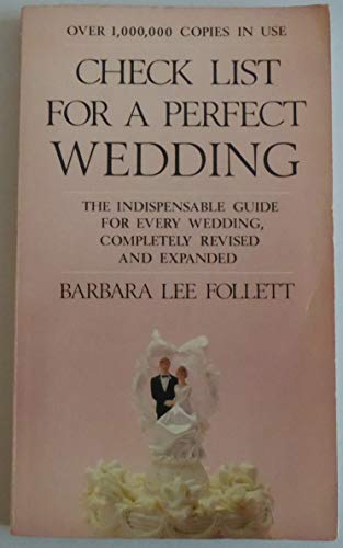 Stock image for Check the List for a Perfect Wedding for sale by ThriftBooks-Atlanta