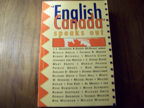 Stock image for "English Canada" Speaks Out for sale by RareNonFiction, IOBA