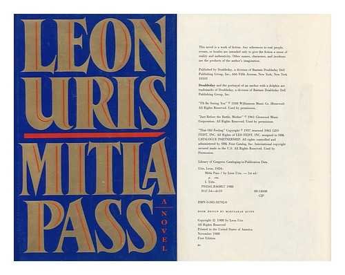 Beispielbild fr Mitla Pass [First Edition] zum Verkauf von AwesomeBooks