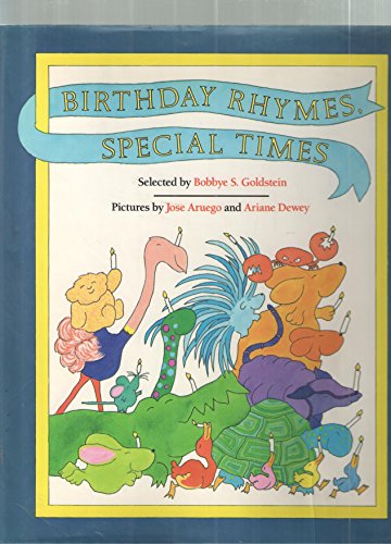 Imagen de archivo de Birthday Rhymes, Special Times a la venta por Cobblestones Books