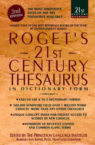Beispielbild fr Roget's 21st Century Thesaurus (21st Century Reference) zum Verkauf von More Than Words