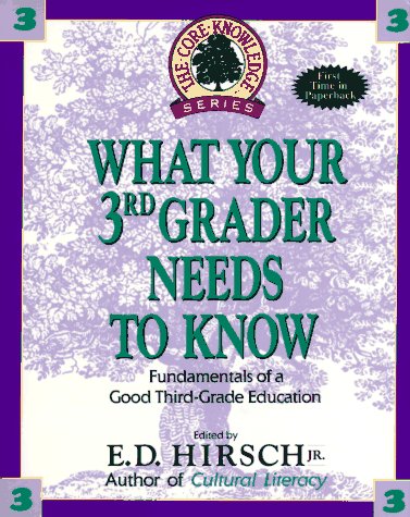 Stock image for What Your 3rd Grader Needs to Know: Fundamentals of a Good Third Grade Education (Core Knowledge ) for sale by HPB Inc.