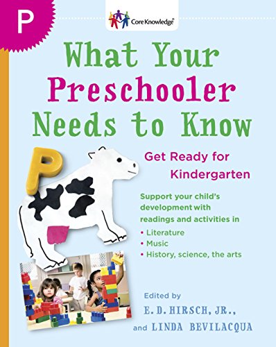 Stock image for What Your Preschooler Needs to Know: Get Ready for Kindergarten (The Core Knowledge Series) for sale by Reliant Bookstore