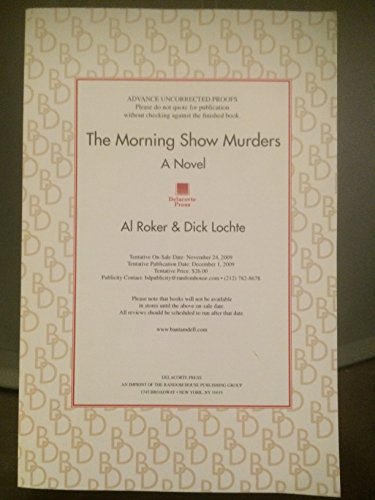 Beispielbild fr The Morning Show Murders: A Novel (Billy Blessing) zum Verkauf von ZBK Books