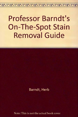Beispielbild für Prof. Barndt's.Stain Removal Guide (P) zum Verkauf von medimops
