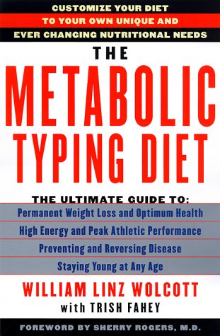 Beispielbild fr The Metabolic Typing Diet zum Verkauf von Zoom Books Company