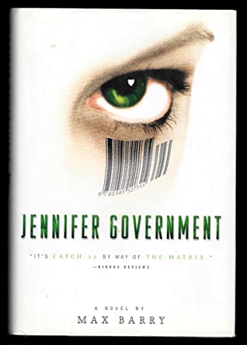 Beispielbild fr Jennifer Government : A Novel zum Verkauf von Better World Books