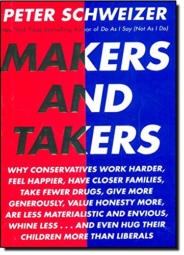 Beispielbild fr Makers and Takers: Why conservatives work harder, feel happier, have closer families, take fewer drugs, give more generously, value honesty more, are less materialistic and zum Verkauf von Wonder Book