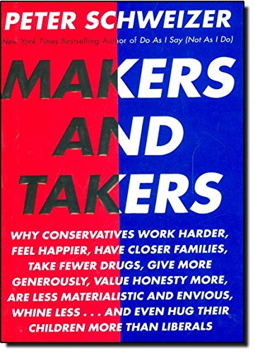 Stock image for Makers and Takers: Why conservatives work harder, feel happier, have closer families, take fewer drugs, give more generously, value honesty more, are less materialistic and for sale by Gulf Coast Books