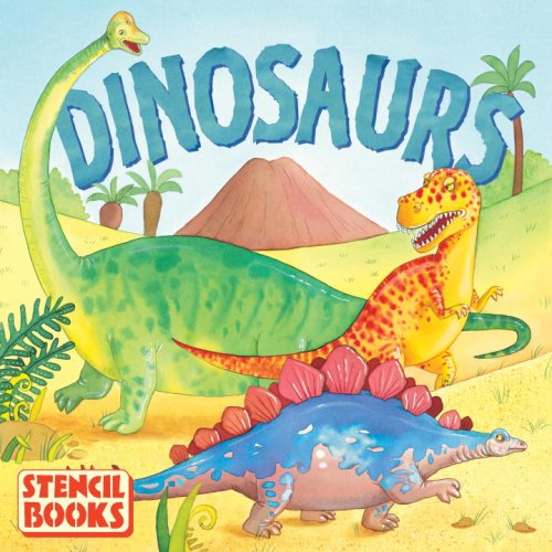 9780385611114: Dinosaurs: A Stencil Book
