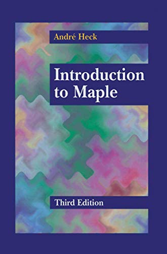 9780387002309: Introduction to Maple