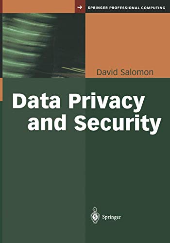 9780387003115: Data Privacy and Security (Signal Processing and Digital Filtering)