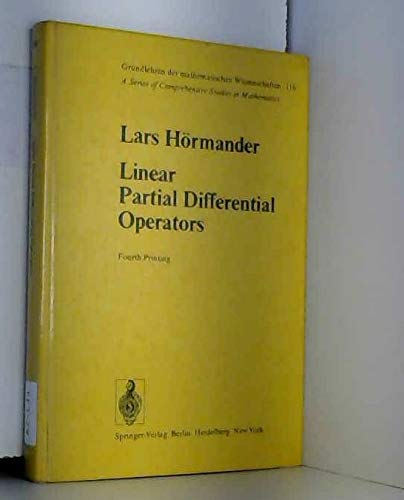 Imagen de archivo de Linear Partial Differential Operators a la venta por Zubal-Books, Since 1961