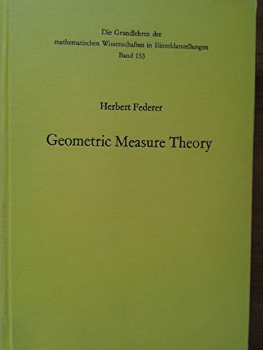 9780387045054: Geometric Measure Theory