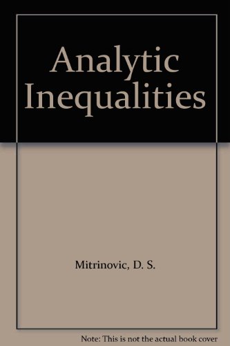 9780387048376: Analytic Inequalities