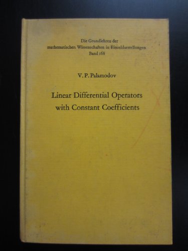 9780387048383: Linear Differential Operators with Constant Coefficients