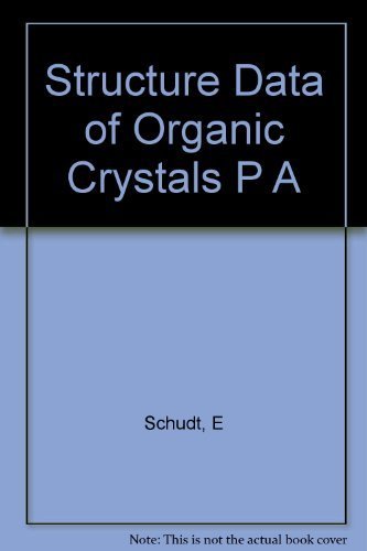 9780387051772: Structure Data of Organic Crystals P A