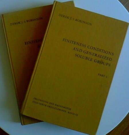 Stock image for Finiteness conditions and generalized soluble groups (Ergebnisse der Mathematik und ihrer Grenzgebiete) for sale by Irish Booksellers