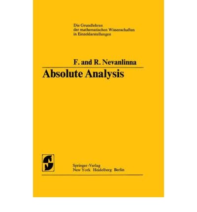 Stock image for Absolute Analysis for sale by Better World Books