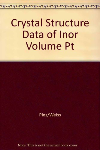 9780387065410: Crystal Structure Data of Inor Volume Pt