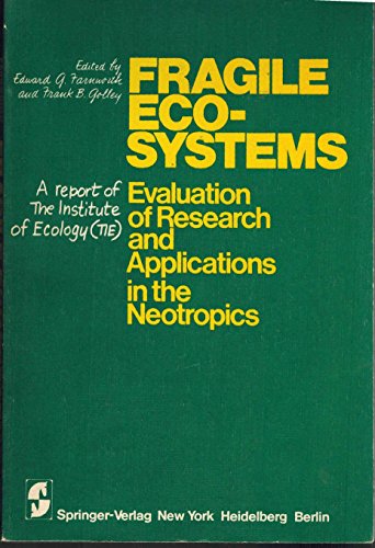 Imagen de archivo de Fragile Ecosystems: Evaluation of Research and Ap a la venta por N. Fagin Books