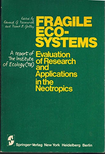 Stock image for Fragile Ecosystems: Evaluation of Research and Ap for sale by N. Fagin Books