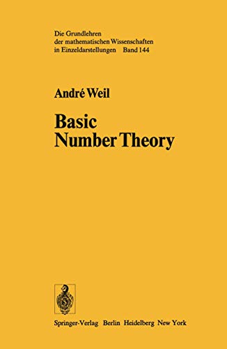 Beispielbild fr Basic Number Theory zum Verkauf von Better World Books