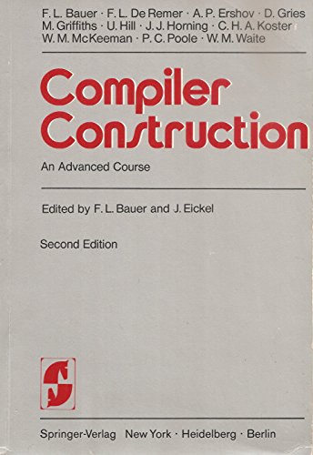 Stock image for Compiler Construction: An Advanced Course for sale by HPB-Red