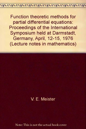 9780387080543: Title: Function theoretic methods for partial differentia