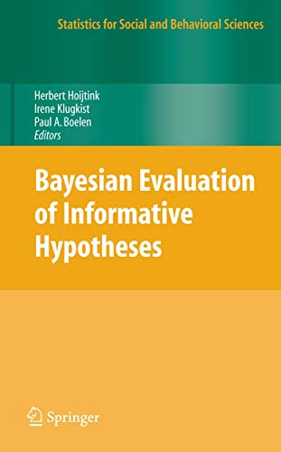 9780387096117: Bayesian Evaluation of Informative Hypotheses