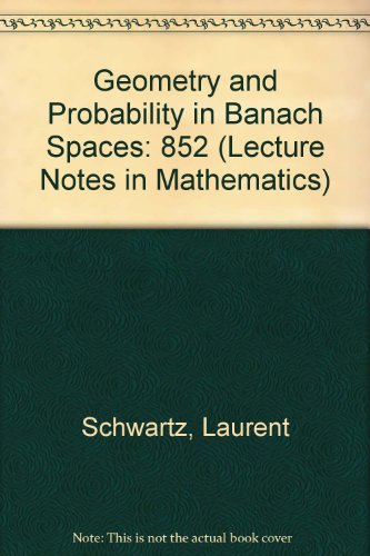Immagine dell'editore per Geometry and Probability in Banach Spaces (Lecture Notes in Mathematics) venduto da Phatpocket Limited