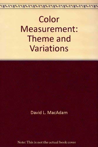 Beispielbild fr Color measurement: Theme and variations (Springer series in optical sciences) zum Verkauf von Vashon Island Books