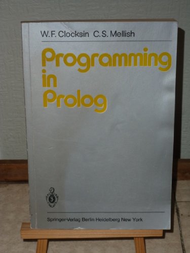 Stock image for Programming in Prolog for sale by Goldstone Books