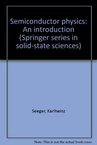 9780387114217: Semiconductor physics: An introduction (Springer series in solid-state scienc...