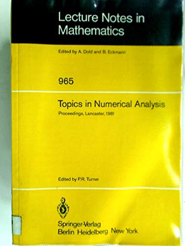 Immagine dell'editore per Topics in Numerical Analysis. Proceedings, Lancaster, 1981. venduto da Plurabelle Books Ltd