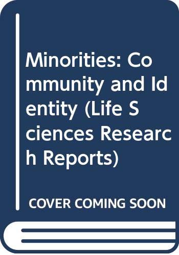 Imagen de archivo de Minorities: Community and Identity a la venta por RPL Library Store