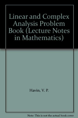 Imagen de archivo de Linear and Complex Analysis Problem Book: 199 Research Problems a la venta por Midtown Scholar Bookstore