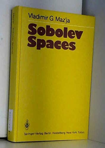 Imagen de archivo de Sobolev Spaces (Springer Series in Soviet Mathematics) a la venta por Phatpocket Limited