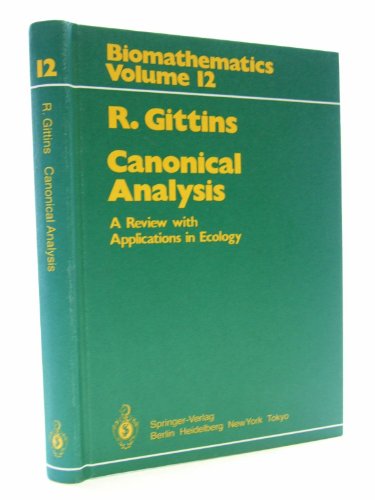 Stock image for Canonical Analysis a Review with Applications in Ecology Biomathematics for sale by Chequamegon Books