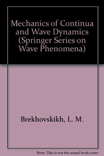 Imagen de archivo de MECHANICS OF CONTINUA AND WAVE DYNAMICS a la venta por Karen Wickliff - Books