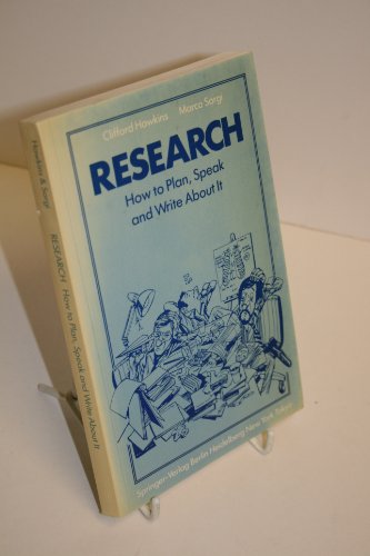 Beispielbild fr Research: How to Plan, Speak and Write about It zum Verkauf von Wonder Book