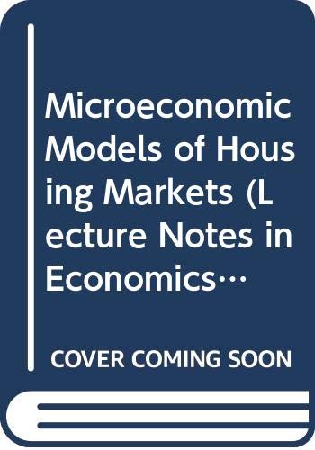 Stock image for Microeconomic Models of Housing Markets for sale by NEPO UG