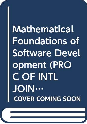 Imagen de archivo de Mathematical Foundations of Software Development:Volume I:Colloquium on Trees in Algebra and Programming a la venta por TranceWorks