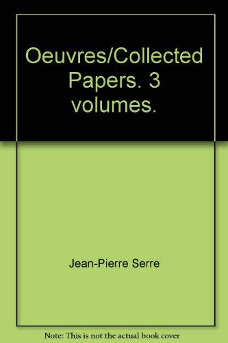 9780387156217: Oeuvres: Collected Paper