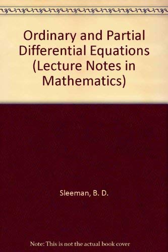 Stock image for Ordinary and Partial Differential Equations : Proceedings of the Eighth Conference Held at Dundee, Scotland, June 25-29, 1984 for sale by George Cross Books