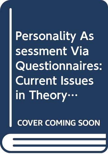 9780387158464: Personality Assessment Via Questionnaires: Current Issues in Theory and Measurement